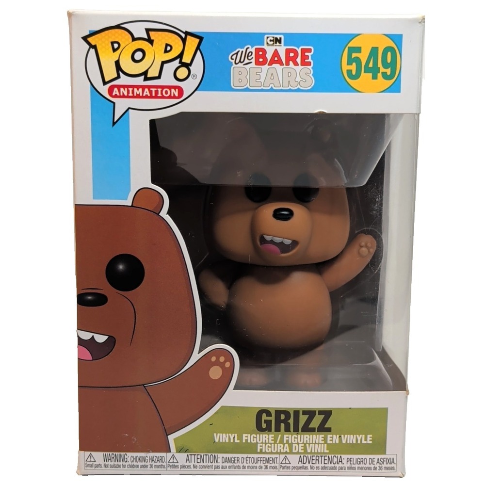 Funko Pop Animation We Bare Bears Grizz #549 Vinyl Figure w/ Box 2019 CN